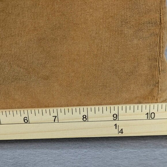 NEW Forever 21 Corduroy Pants Womens L Camel Flare Academia 70's Retro High Rise - Picture 8 of 10